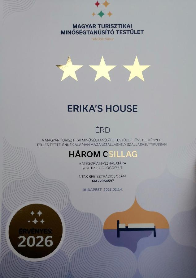 Erika'S House. Apartman Erd Kültér fotó